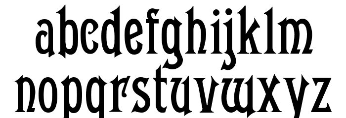 Conkordia Font LOWERCASE