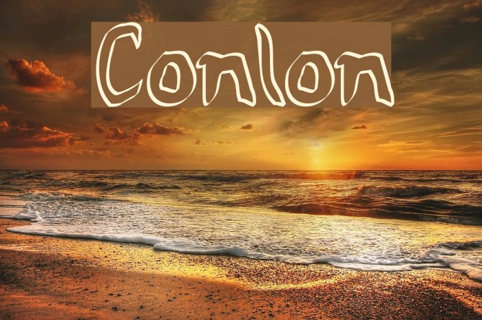 Conlon Font examples