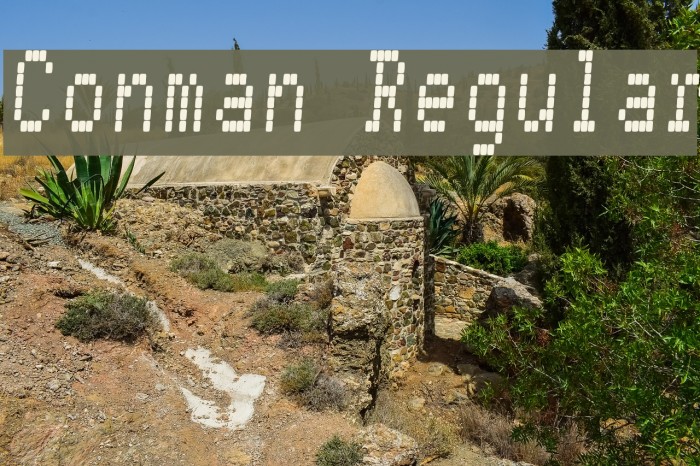 Conman Regular Font examples