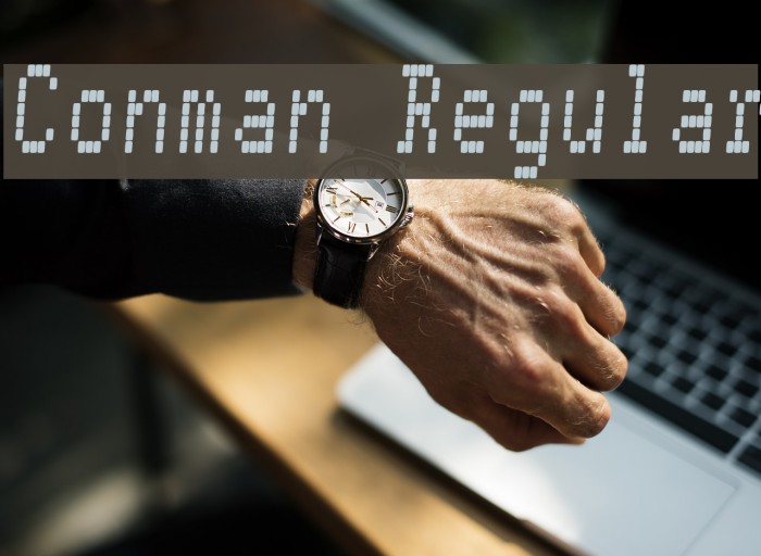 Conman Regular Font examples