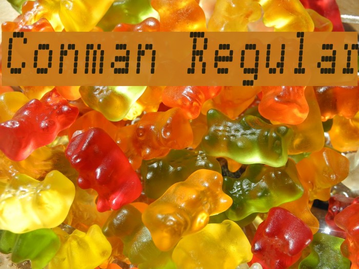 Conman Regular Font examples