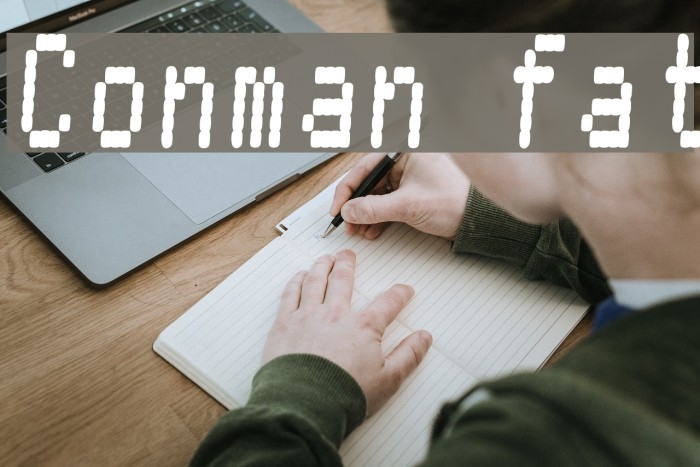 Conman fat フォント examples