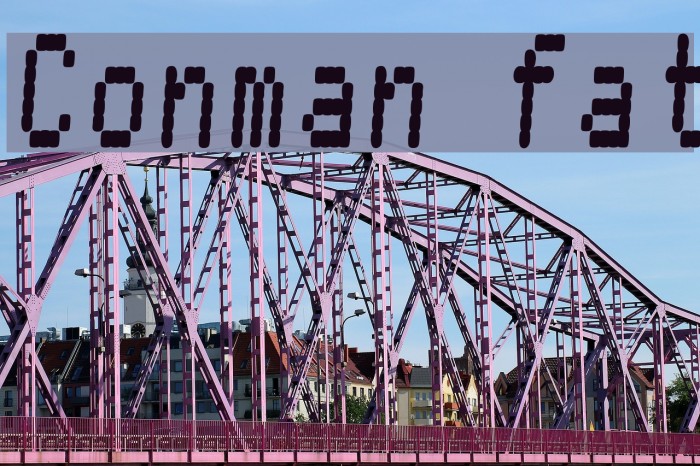 Conman fat フォント examples
