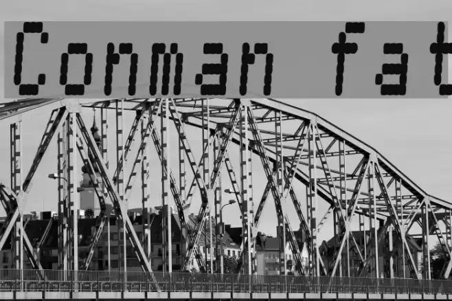 Conman fat Шрифта examples