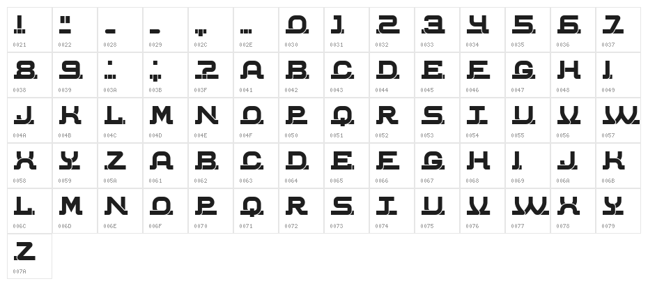 Connected Book Regular Character Map