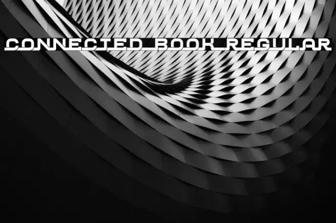 Connected Book Regular Font examples