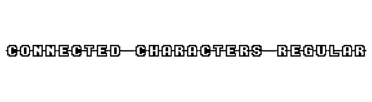 Connected Characters Regular  font caratteri gratis