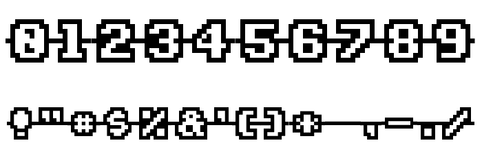 Connected Characters Regular Font OTHER CHARS