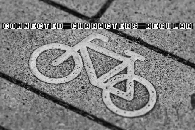 Connected Characters Regular Fonte examples