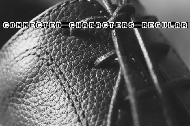 Connected Characters Regular Fonte examples