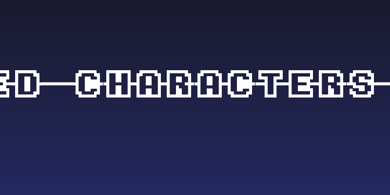 Connected Characters Regular Social Header