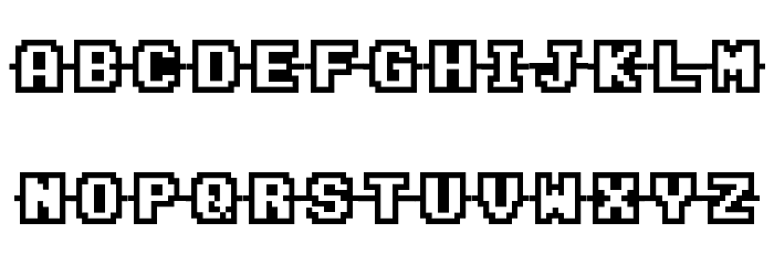Connected Characters Regular Font LOWERCASE