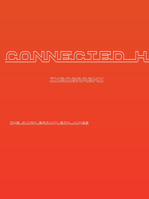 Connected Hollow Regular Poster