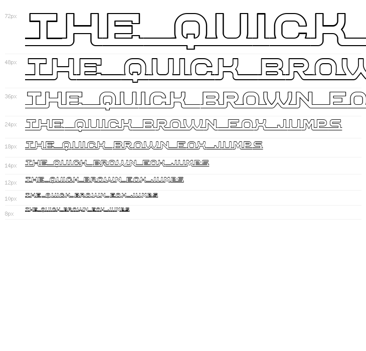 Connected Hollow Regular Waterfall