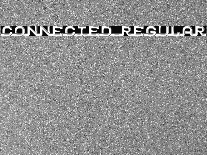 Connected Regular Font examples