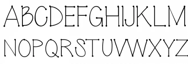 Connected Шрифта ВЕРХНИЙ