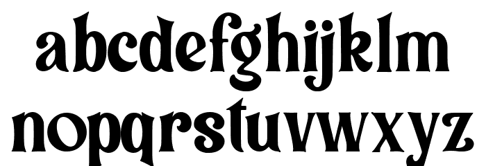 Connecticut Font LOWERCASE