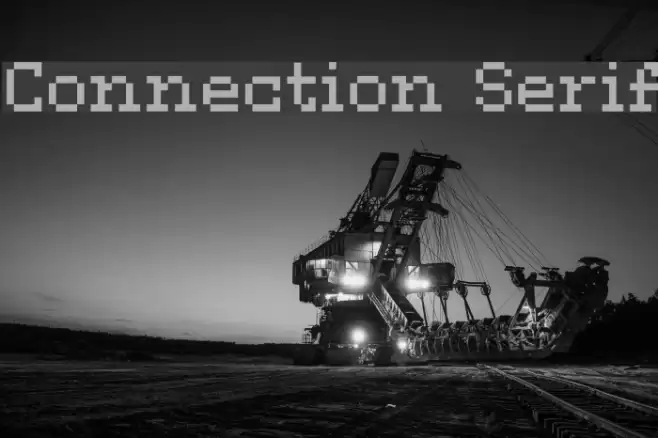 Connection Serif Font examples