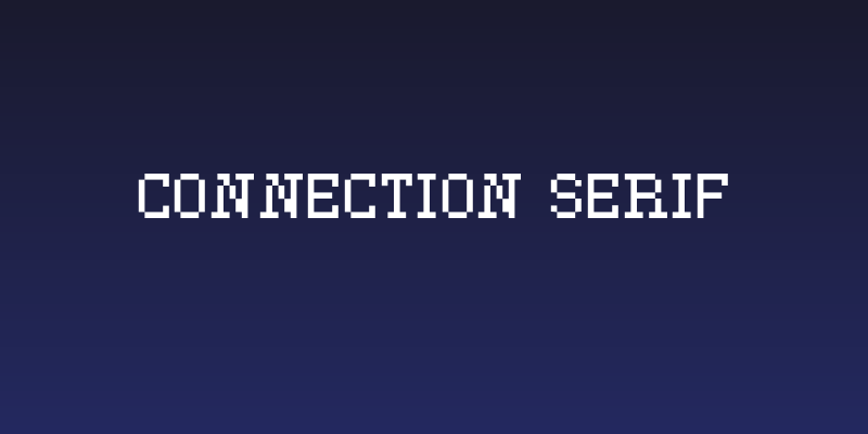 Connection Serif Social Header