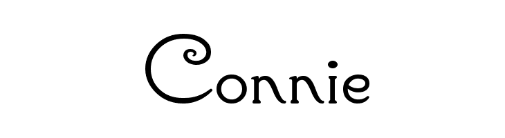 Connie  नि: शुल्क फ़ॉन्ट्स डाउनलोड