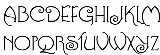 Connie フォント 大文字