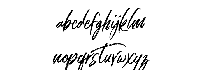 Connoisseurs Font LOWERCASE