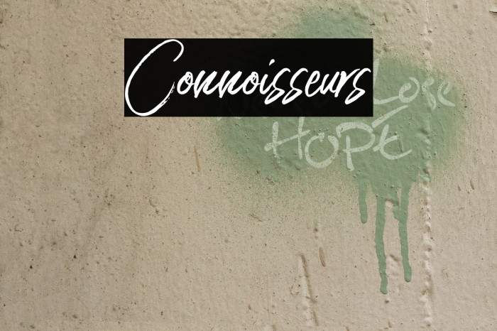 Connoisseurs Example 1