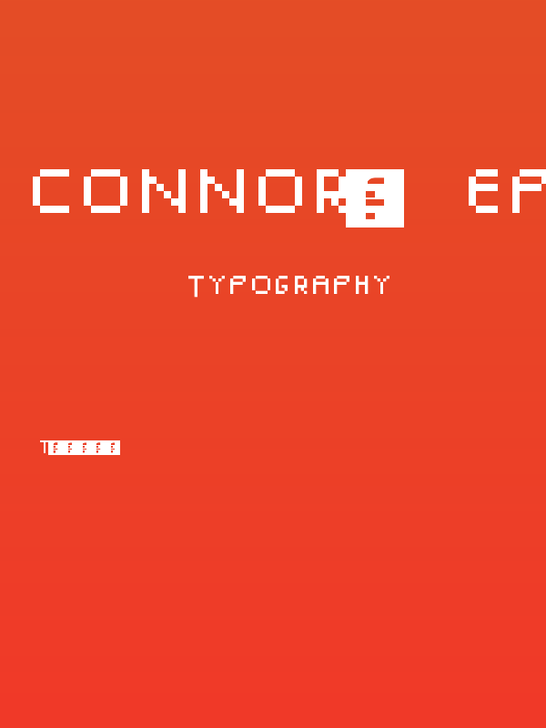 Connor's Epic Font Regular Poster
