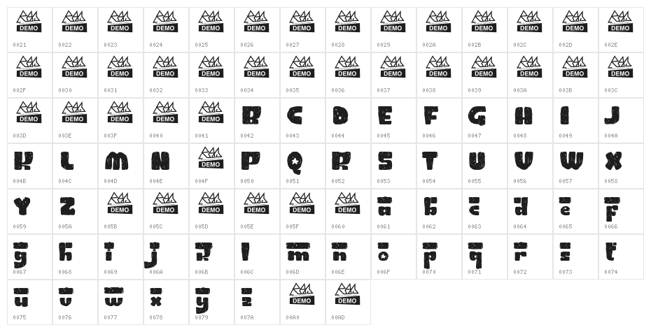 ConnyRocket Character Map