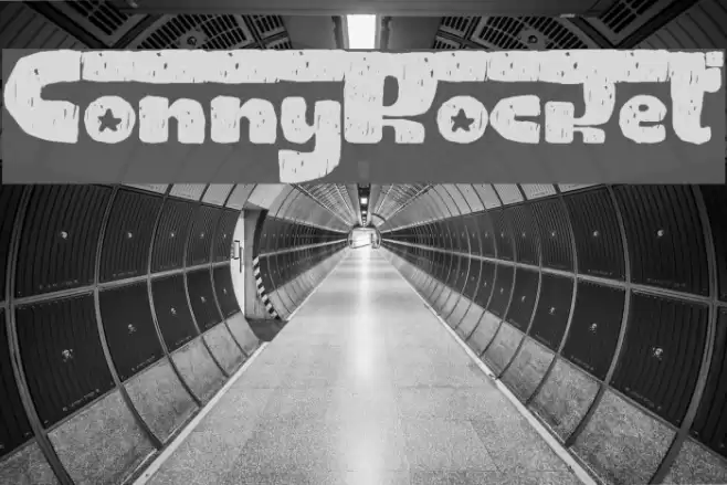 ConnyRocket Font examples