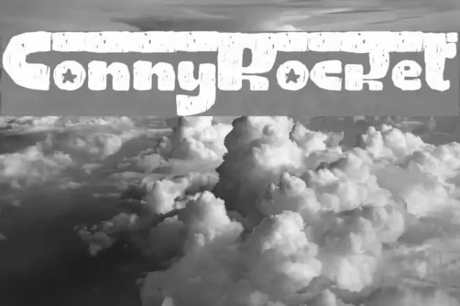 ConnyRocket Font examples