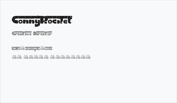 ConnyRocket Business Card