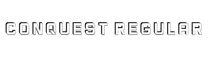 Conquest Regular  font caratteri gratis