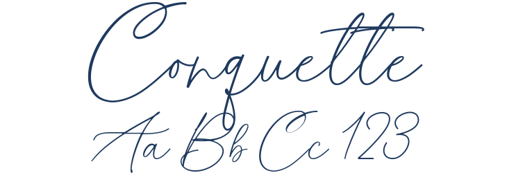 Conquette Font Preview
