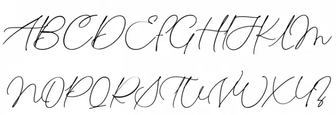 Conquette 字体 大写