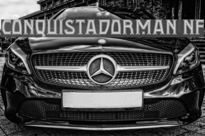 Conquistadorman NF Font examples