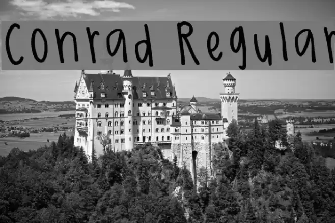 Conrad Regular Font examples