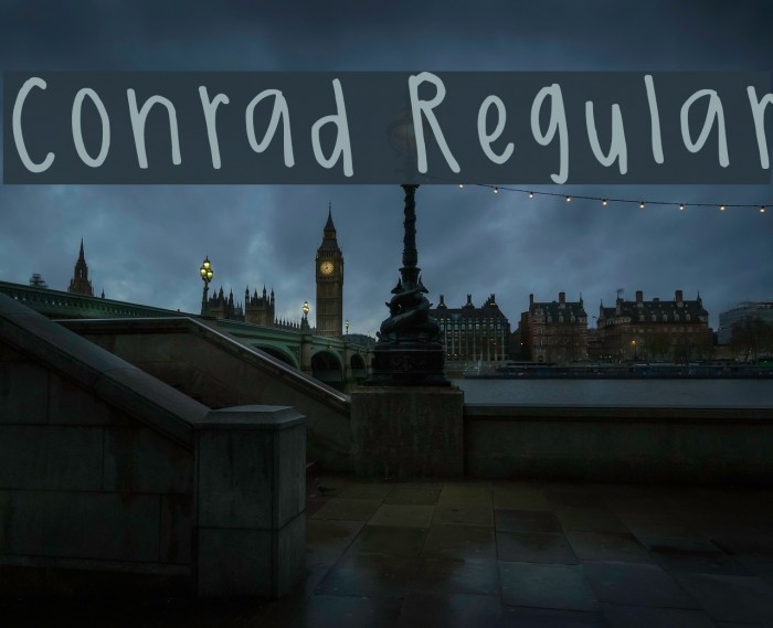 Conrad Regular Font examples
