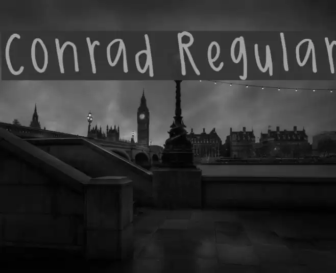 Conrad Regular Font examples