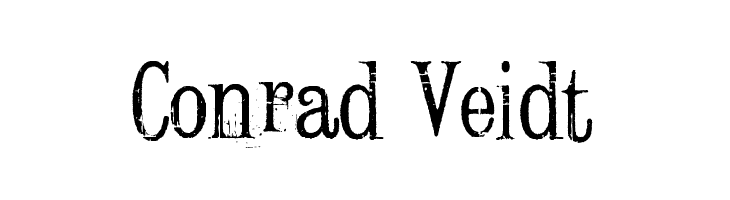 Conrad Veidt  Скачать бесплатные шрифты