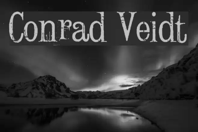 Conrad Veidt Font examples