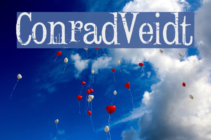 ConradVeidt Font examples