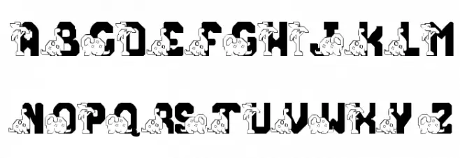Conradasaur Font UPPERCASE