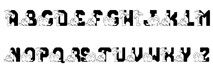 Conradasaur Font LOWERCASE