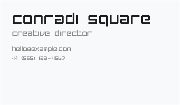 Conradi Square Business Card