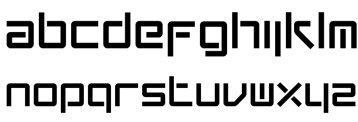 Conradi Square Font LOWERCASE