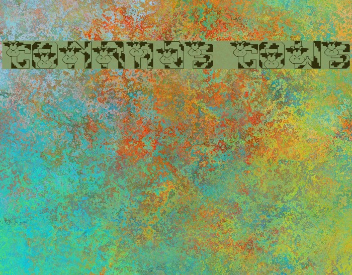 Conrads Cows Font examples