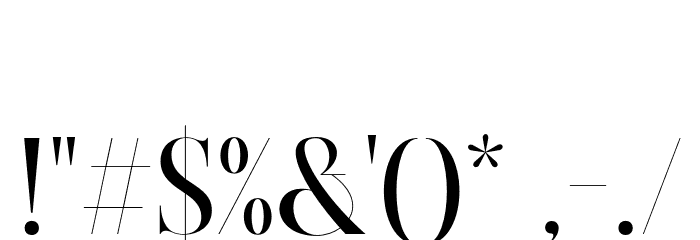 Consent DEMO Font OTHER CHARS