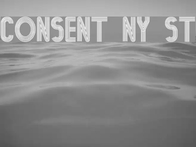 Consent Ny St Font examples