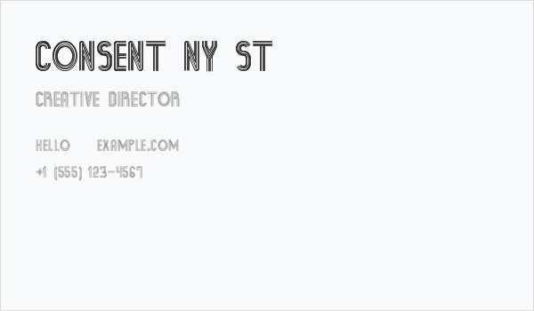 Consent Ny St Business Card